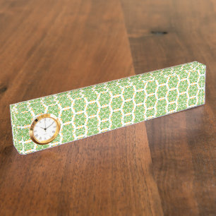 Green Flowers, Pattern Of Flowers, Floral Pattern Nameplate