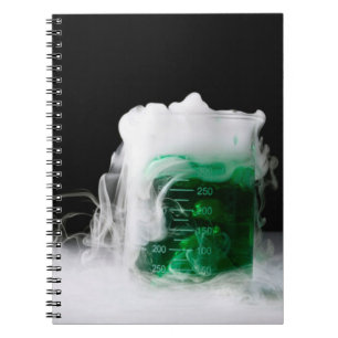 Green Fluid Beaker Gas Notebook