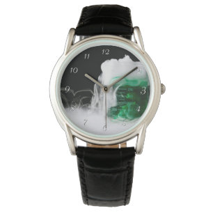 Green Fluid Beaker Gas Watch