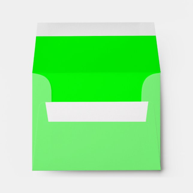 Green Fluo Neon Colour Customise This! Envelopes (Back (Bottom))