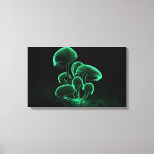 Green Fluorescence Canvas Print