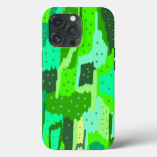 Green Foliage Abstract iPhone 13 Pro Case
