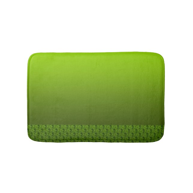 Green Foliage Bath Mat (Front)