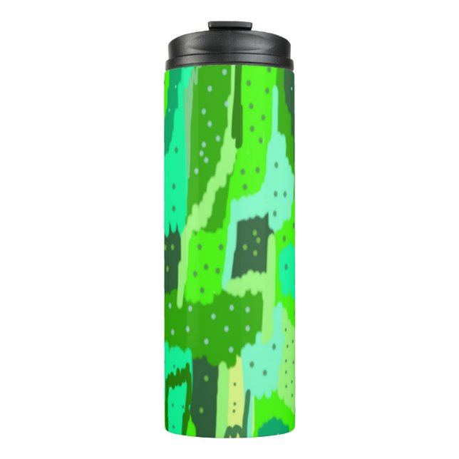 Green Foliage  Thermal Tumbler (Front)