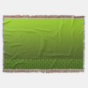 Green Foliage Throw Blanket