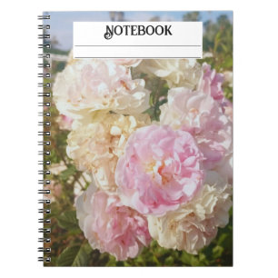 Green Foliage Watercolor Flowers  Notebook