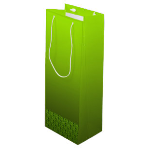 Green Foliage Wine Gift Bag