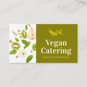 Green Food Nutrition Organic Vegan Bakery Business Card