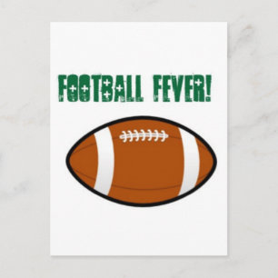 Green Football Design Postcard