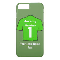 Green Football Shirt Customise name & team