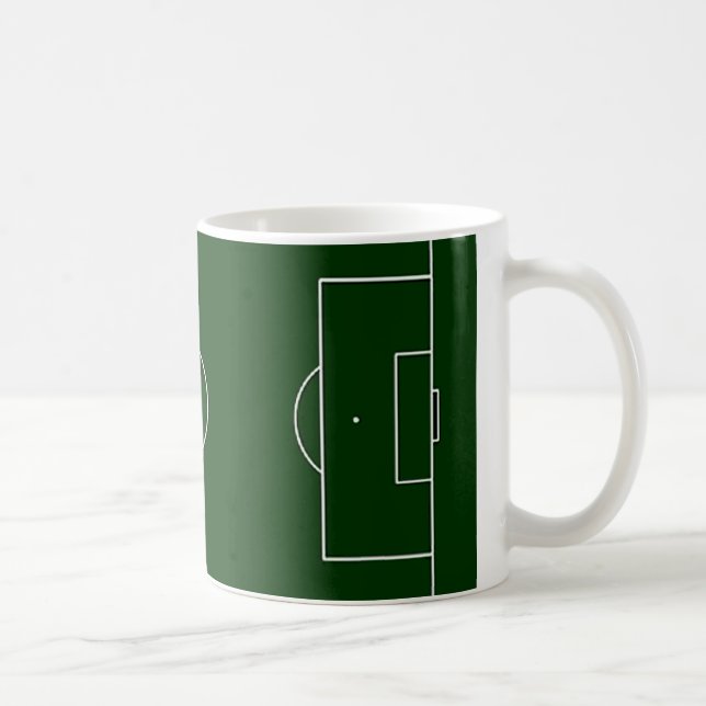 green football stadium coffee mug (Right)