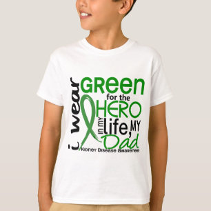 Green For Hero 2 Dad Kidney Disease T-Shirt