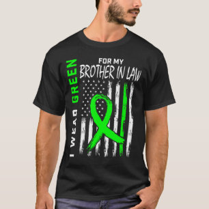 Green For My Brother In Law Kidney Disease Awarene T-Shirt