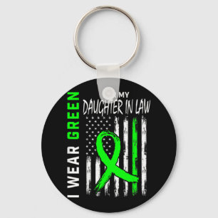 Green For My Daughter In Law Kidney Disease Awaren Key Ring