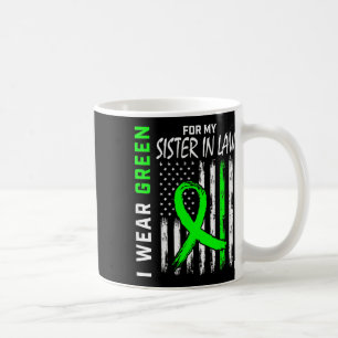 Green For My Sister In Law Kidney Disease Awarenes Coffee Mug