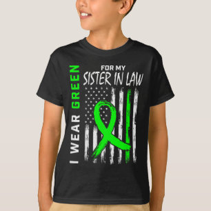 Green For My Sister In Law Kidney Disease Awarenes T-Shirt