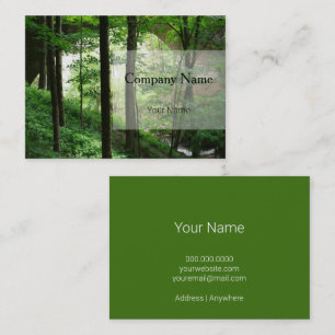 Green Forest Bridge Business Cards
