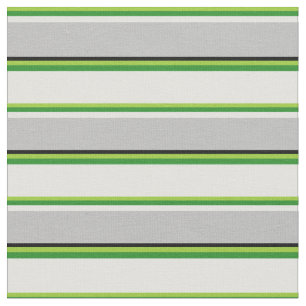 Green, Forest Green, Light Cyan, Grey & Black Fabric