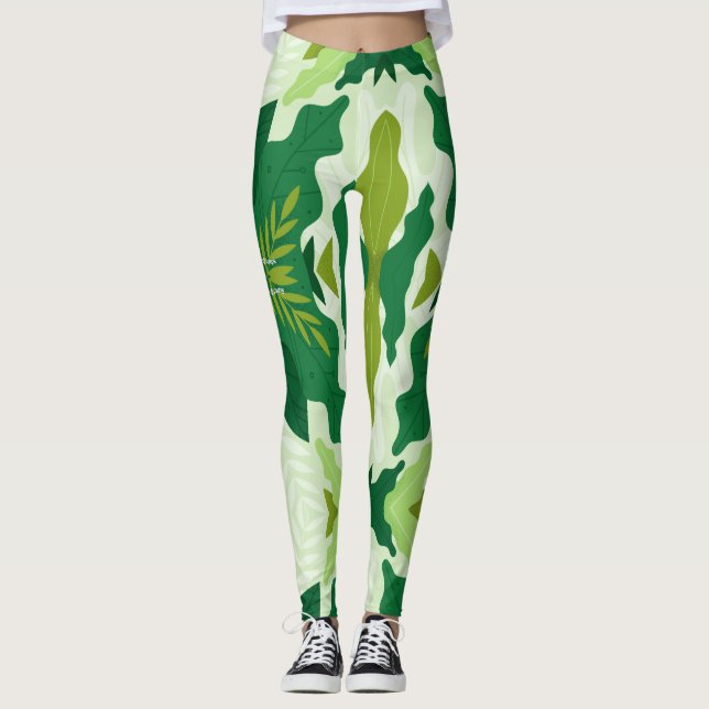 green Forest Leggings (Front)