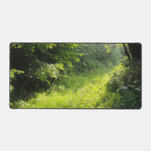 Green Forest Meadow  Desk Mat