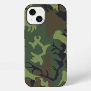 Green Forest Military Camo iPhone 13 Case