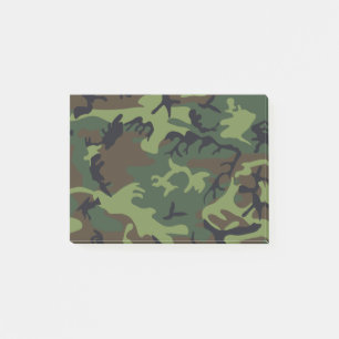 Green Forest Military Camo Post-it Notes