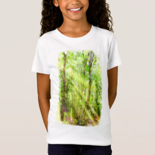 Green Forest Spring Watercolor T-Shirt