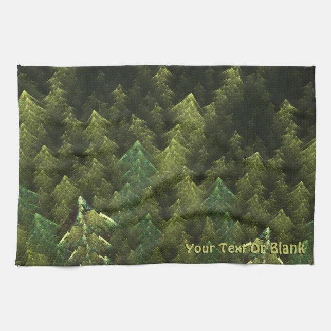 Green Forest Tea Towel (Horizontal)