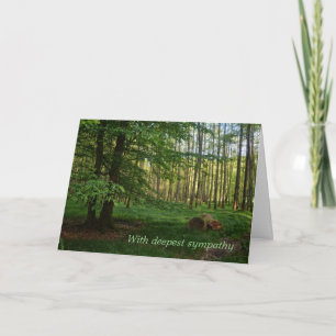 Green forest-  With deepest sympathy Card