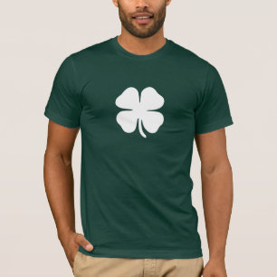 Green Four-Leaf Clover Lucky Irish T-Shirt
