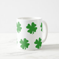 Green Four Leaf Clover Minimal