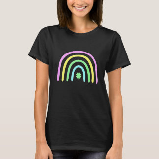 Green Four Leaf Clover Rainbow St Patrick's Day Pr T-Shirt
