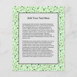 Green Four Leaf Clovers St Patricks Day Flyer