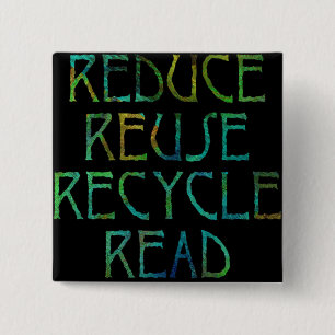 Green Four Rs Button