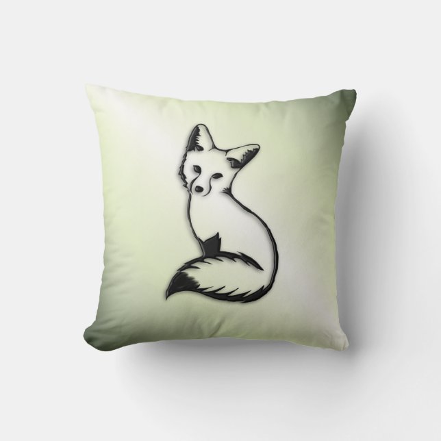 Green Fox Cushion (Front)