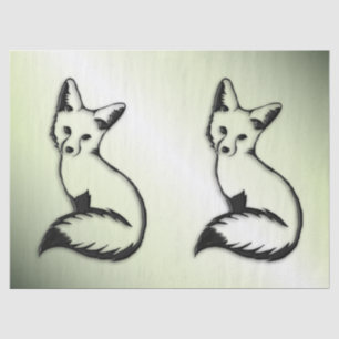 Green Fox   Tissue Paper