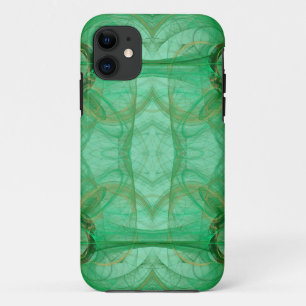 Green Fractal iPhone 5 Case-Mate Barely There 11 Case