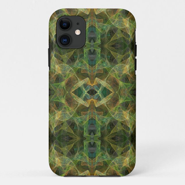 Green Fractal iPhone 5 Custom Case-Mate ID Case (Back)