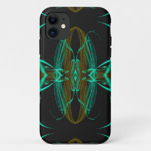 Green Fractal iPhone 5 Custom Case-Mate ID 11 Case