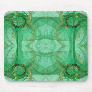 Green Fractal Mousepad