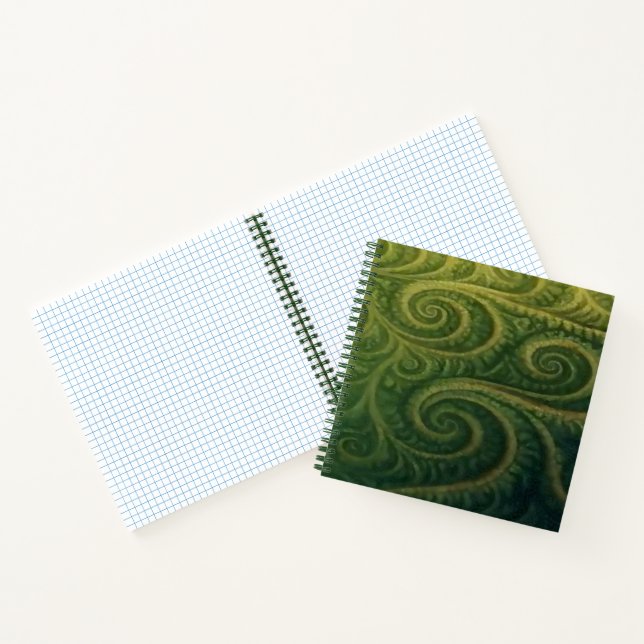 Green Fractal  Notebook (Inside)