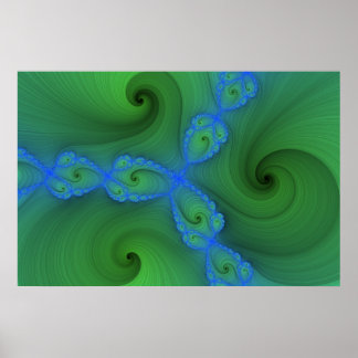 Green Fractal Poster