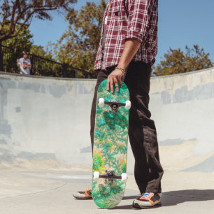 Green Fractal Skateboard