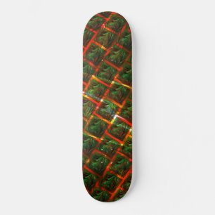 'Green framed eyes', scratches or red grating. Skateboard