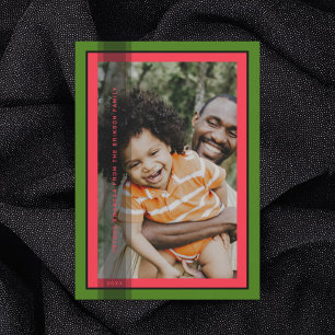 Green Framed Holiday Card