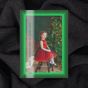 Green Framed Holiday Card
