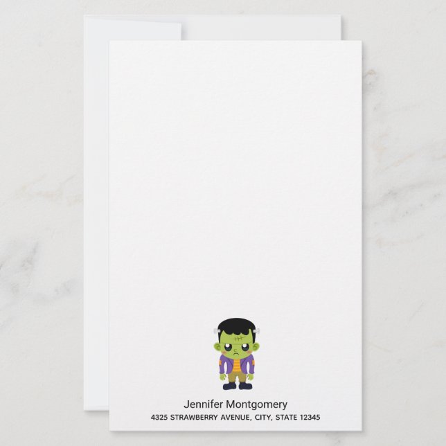  Green Frankenstein Monster Halloween (Front)