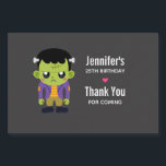 Green Frankenstein Monster Halloween Birthday Sparkling Wine Label<br><div class="desc">Birthday or Halloween party labels with a fun Halloween image featuring a green Frankenstein monster.</div>
