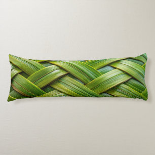Green Fresh Bamboo Weave Body Cushion