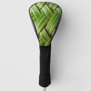 Green Fresh Bamboo Weave  Golf Head Cover